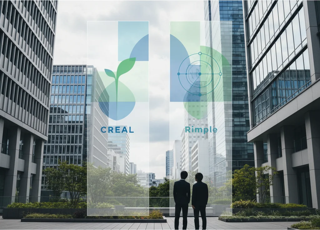 CREALとRimpleの全体像（比較表あり）