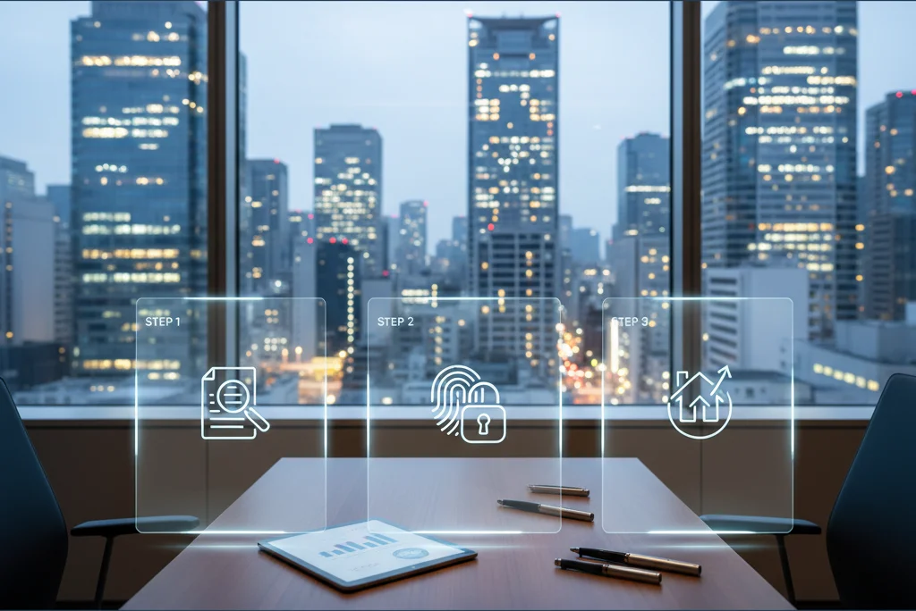 口座開設の全体の流れ