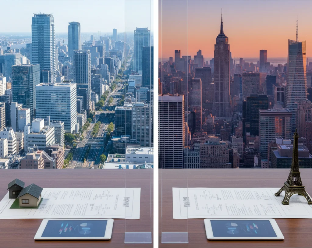 海外案件と国内案件の比較