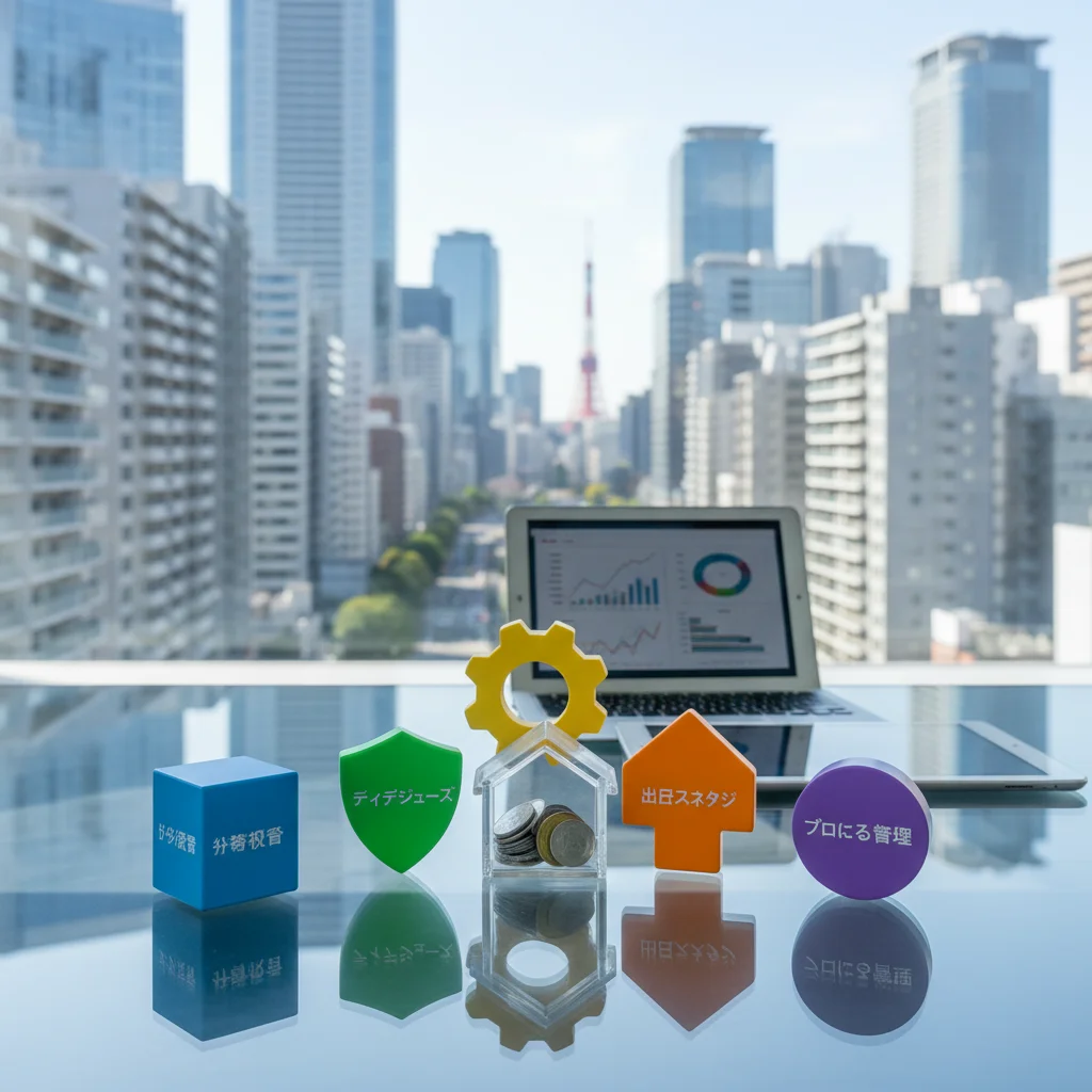 リスクを軽減する5つの対策のイメージ図